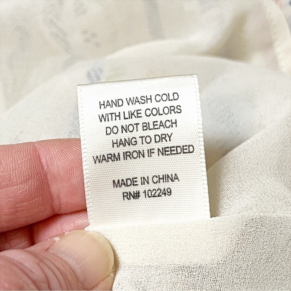 Skies Are Blue ruffle boho top 2X stripe blouse shirt sleeveless white spring - Picture 10 of 11